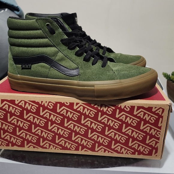 Vans Sk8 Hi Green/Gum 11 - Picture 2 of 6